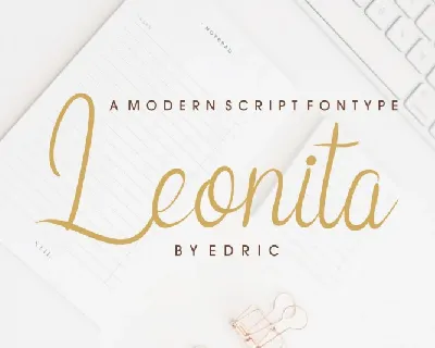 Leonita Calligraphy font