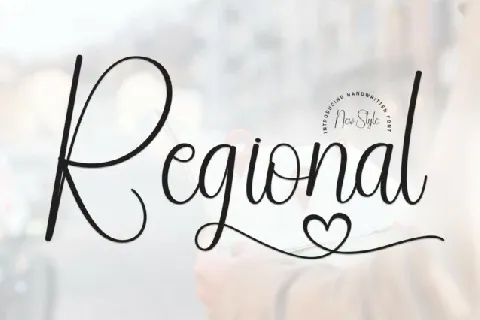 Regional Script font
