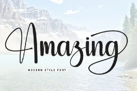 Amazing Script Typeface font