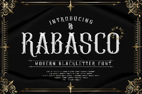 Rabasco font