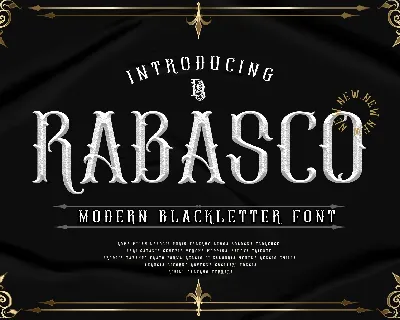 Rabasco font