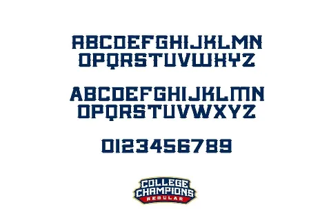 College Championship font