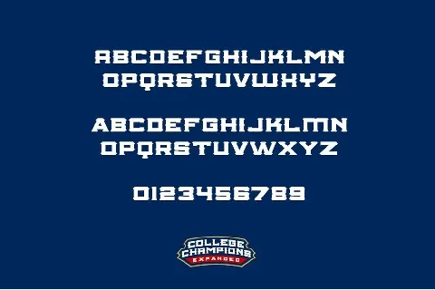 College Championship font