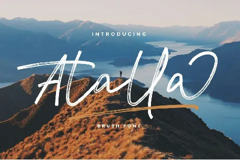 Atalla Brush font