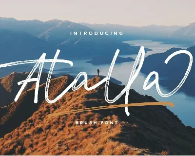 Atalla Brush font