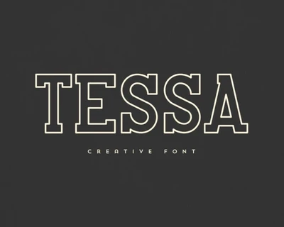 Tessa Display font