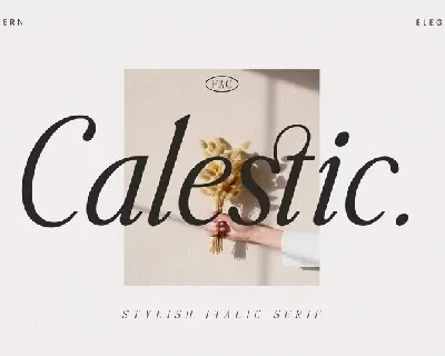Calestic font