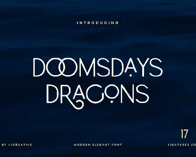 Doomsdays Dragons font