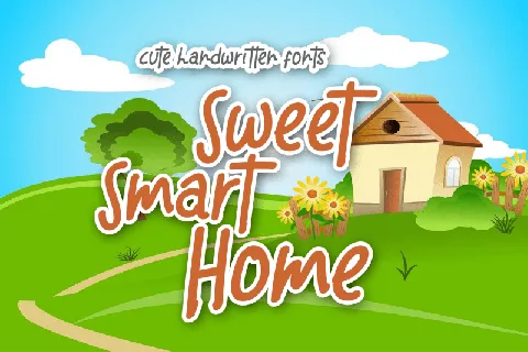 Sweet Smart Home Display font