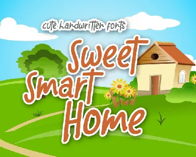 Sweet Smart Home Display font