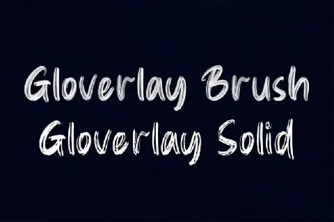 Gloverley Brush font