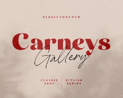 Carneys Gallery Duo font