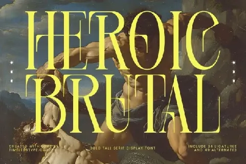 Heroic Brutal font