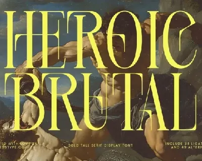 Heroic Brutal font