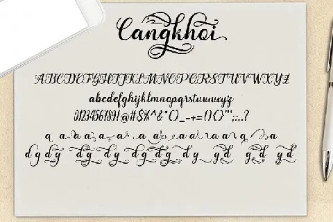 Cangkhoi Script font