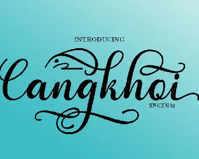 Cangkhoi Script font