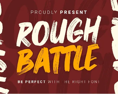 Rough Battle font