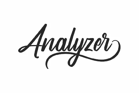 Analyzer Demo font