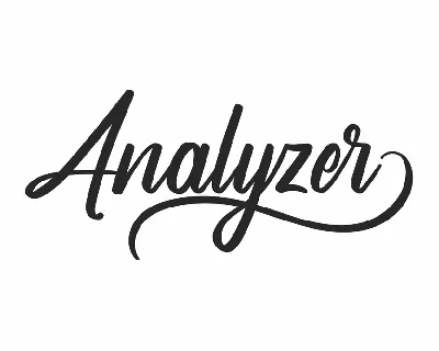 Analyzer Demo font