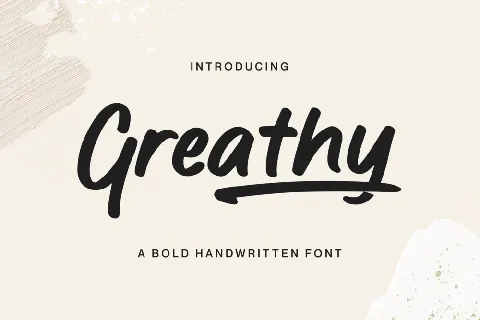 Greathy font