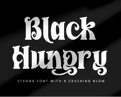 Black Hungry-Personal use font