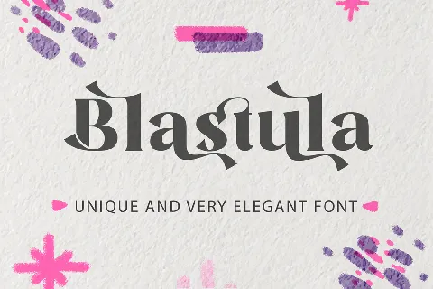 Blastula font