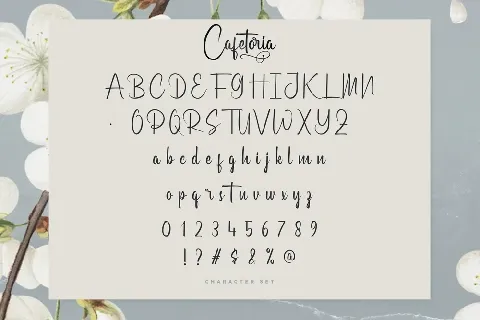 Cafetoria font