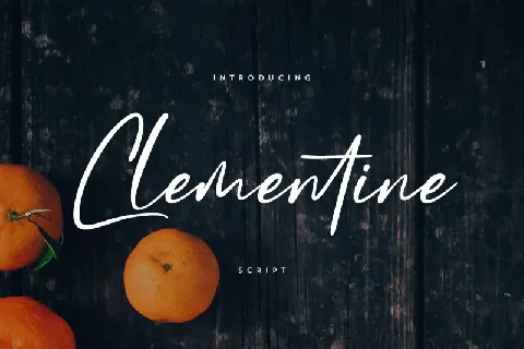 Clementine Script font