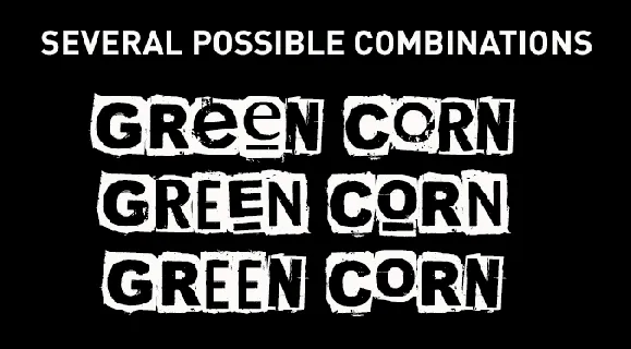 CF Green Corn font