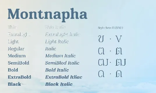 Montnapha font