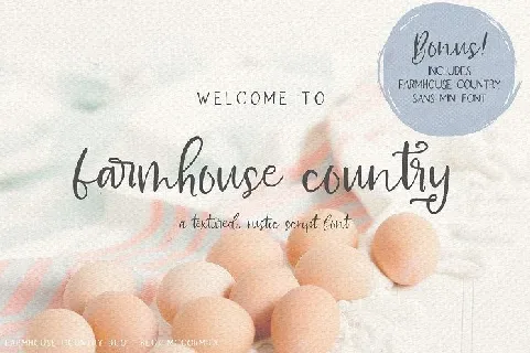 Farmhouse Country Rustic Script font