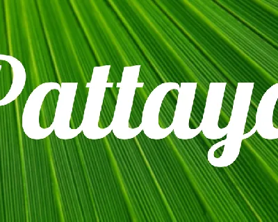 Pattaya font