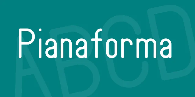 Pianaforma font