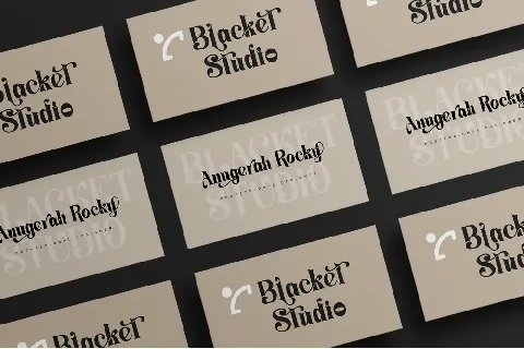 Blacket - Personal use font