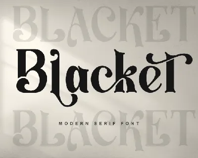 Blacket - Personal use font