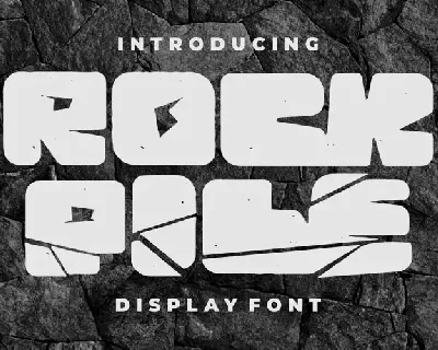 Rock Pile font