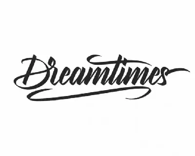 Dreamtimes Brush Hand Lettering font
