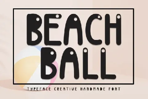 Beach Ball Display font