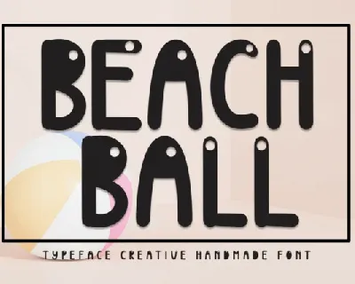 Beach Ball Display font