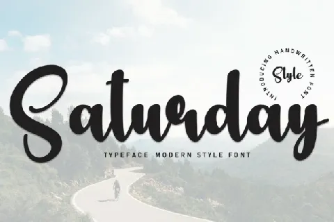 Saturday Handwritten Typeface font