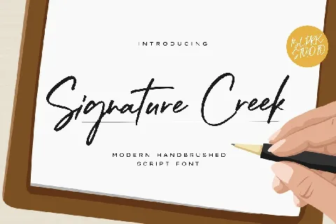 Signature Creek font