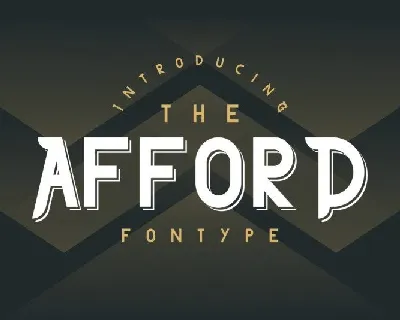 The Afford Display font