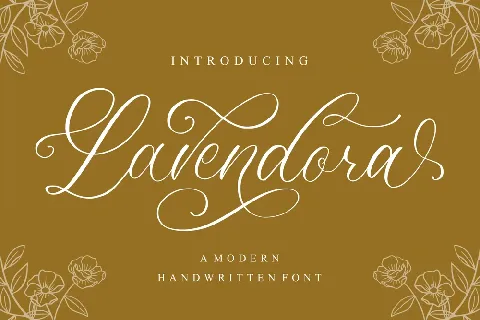 Lavendora font