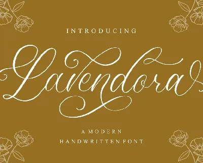 Lavendora font