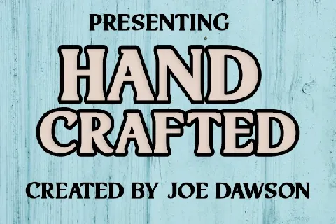 Hand Crafted font