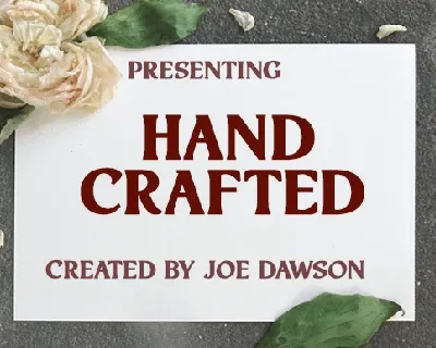 Hand Crafted font