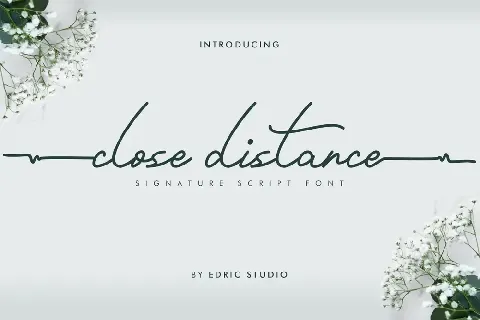 Close Distance Demo font