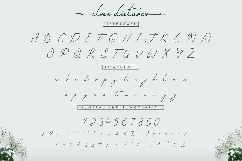 Close Distance Demo font