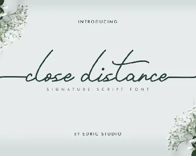 Close Distance Demo font