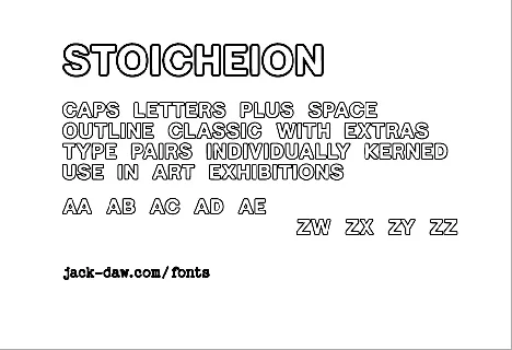 Stoicheion font